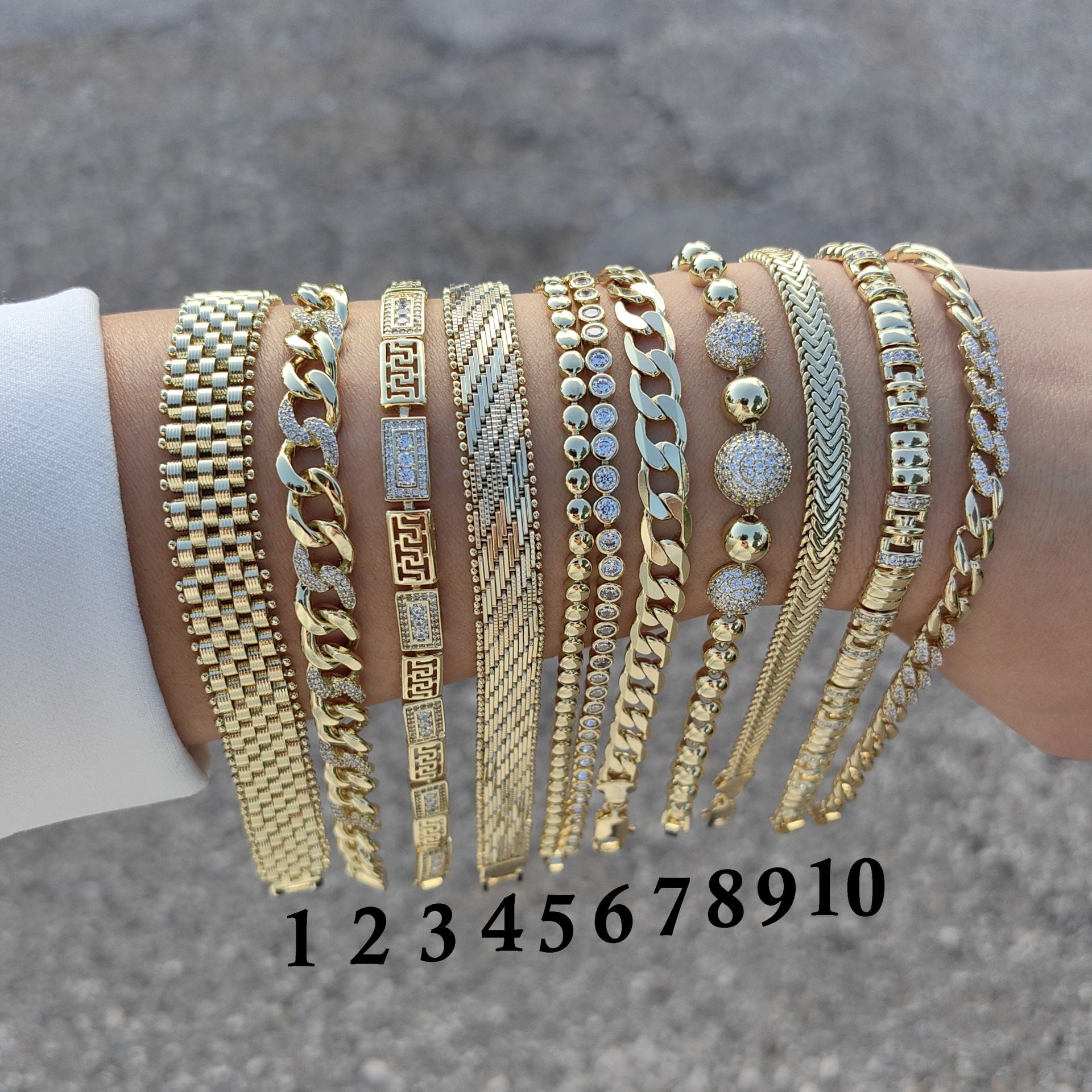 14K ALTIN KAPLAMA BİLEKLİKLER