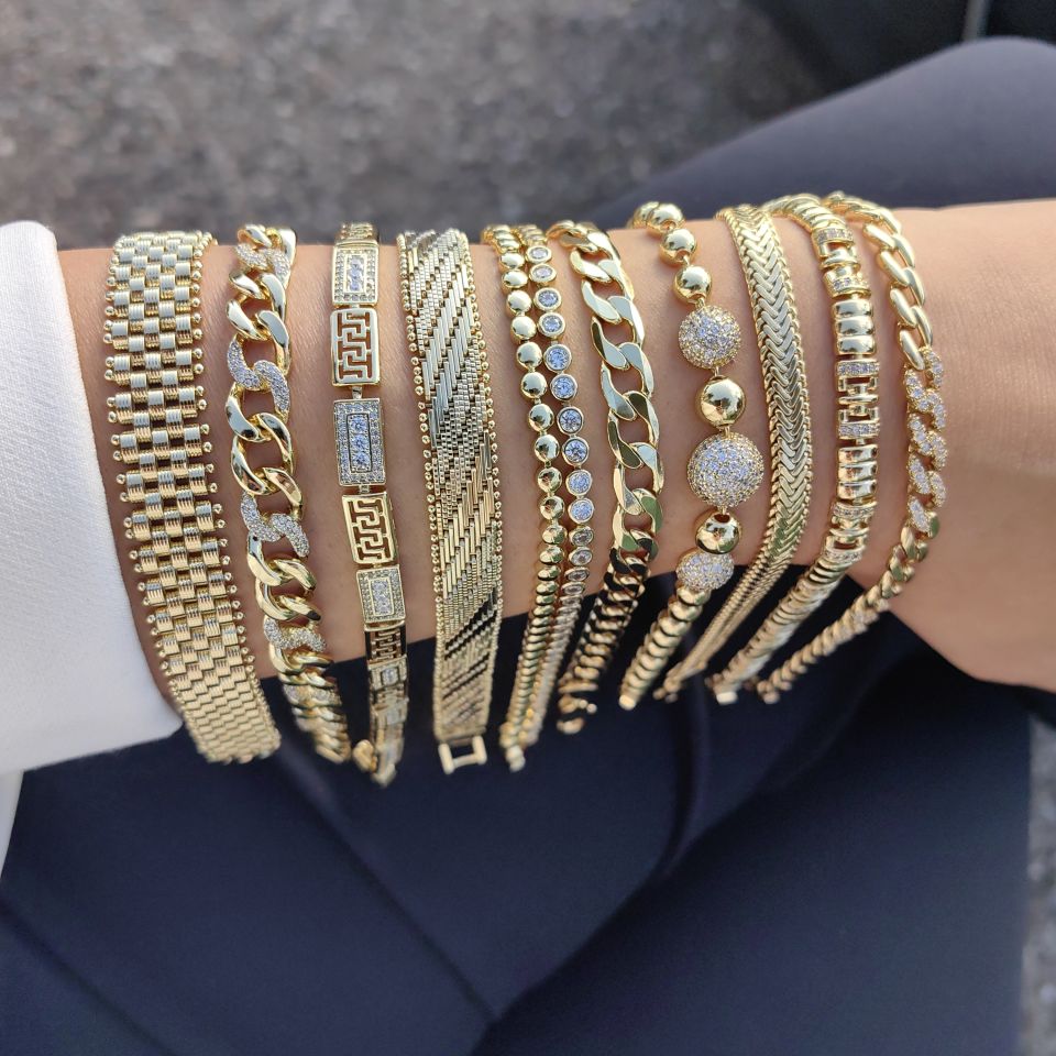 14K ALTIN KAPLAMA BİLEKLİKLER