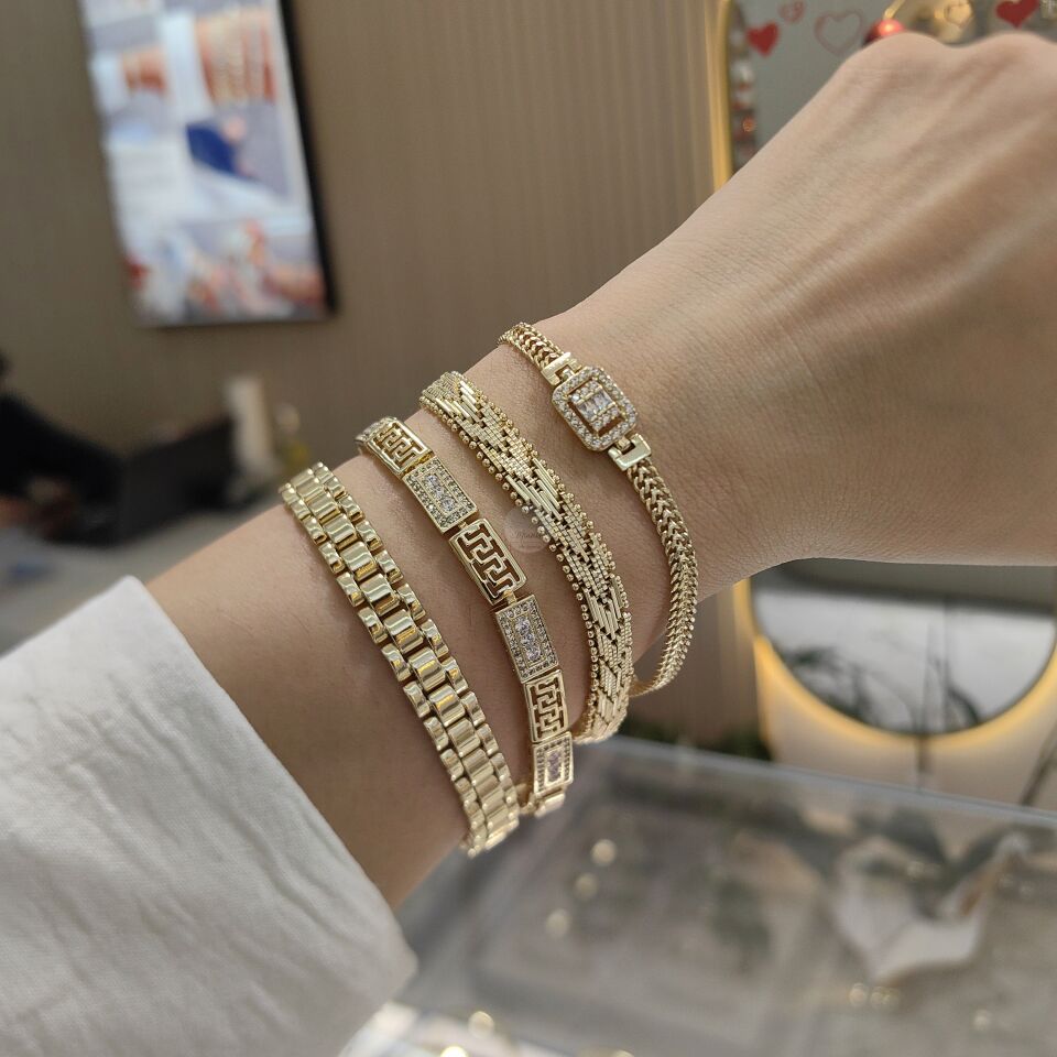 14K ALTIN KAPLAMA BİLEKLİKLER