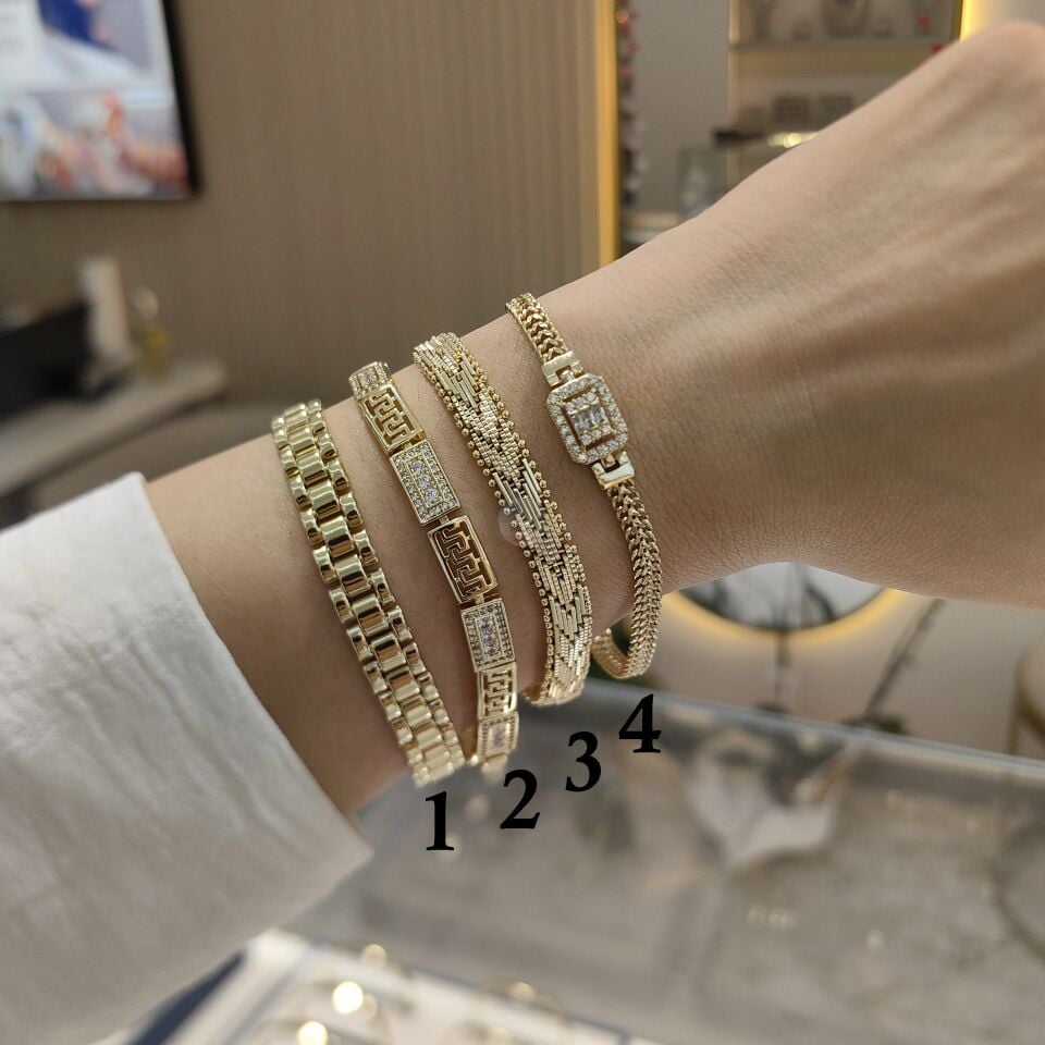 14K ALTIN KAPLAMA BİLEKLİKLER