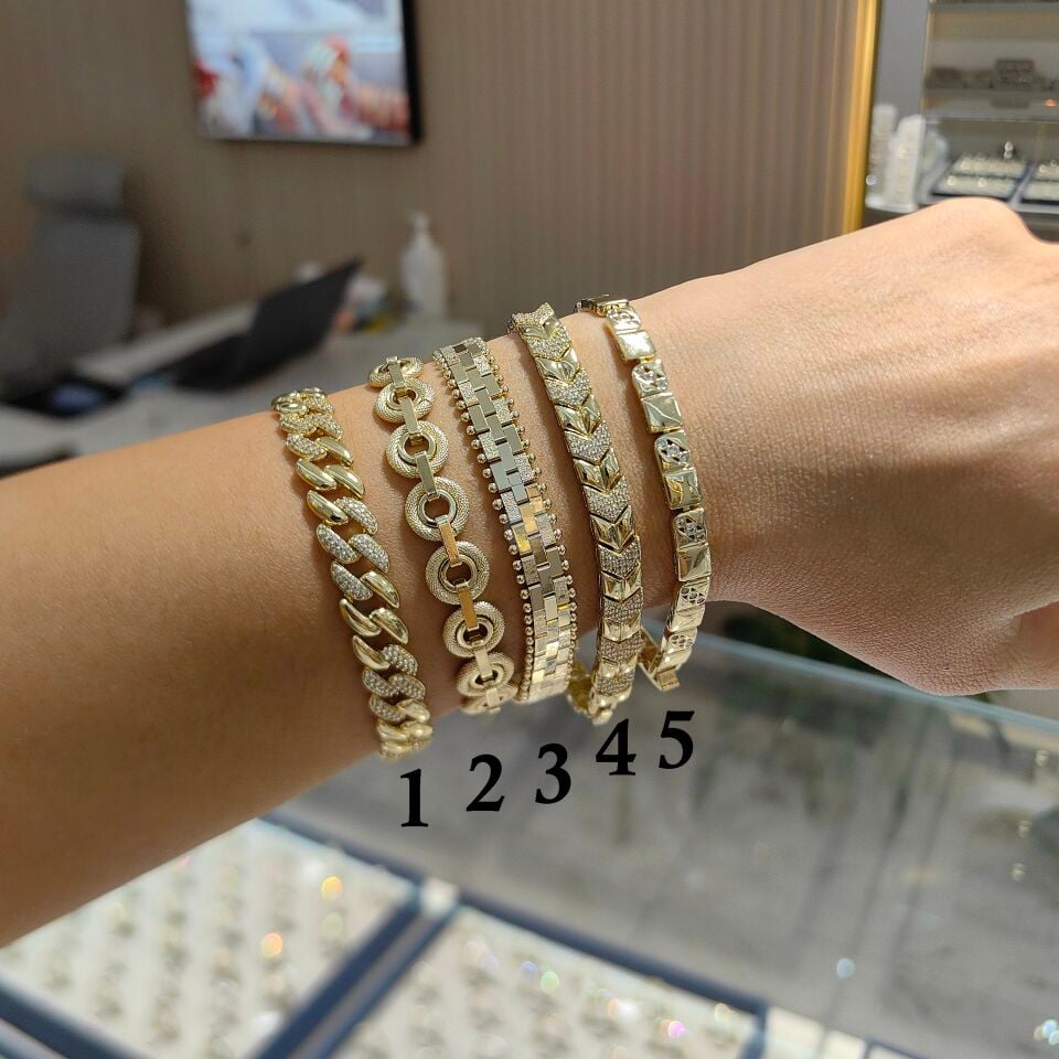 14K ALTIN KAPLAMA BİLEKLİKLER