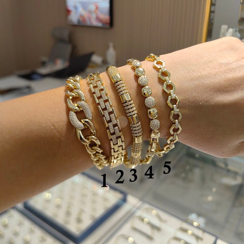 14K ALTIN KAPLAMA BİLEKLİKLER
