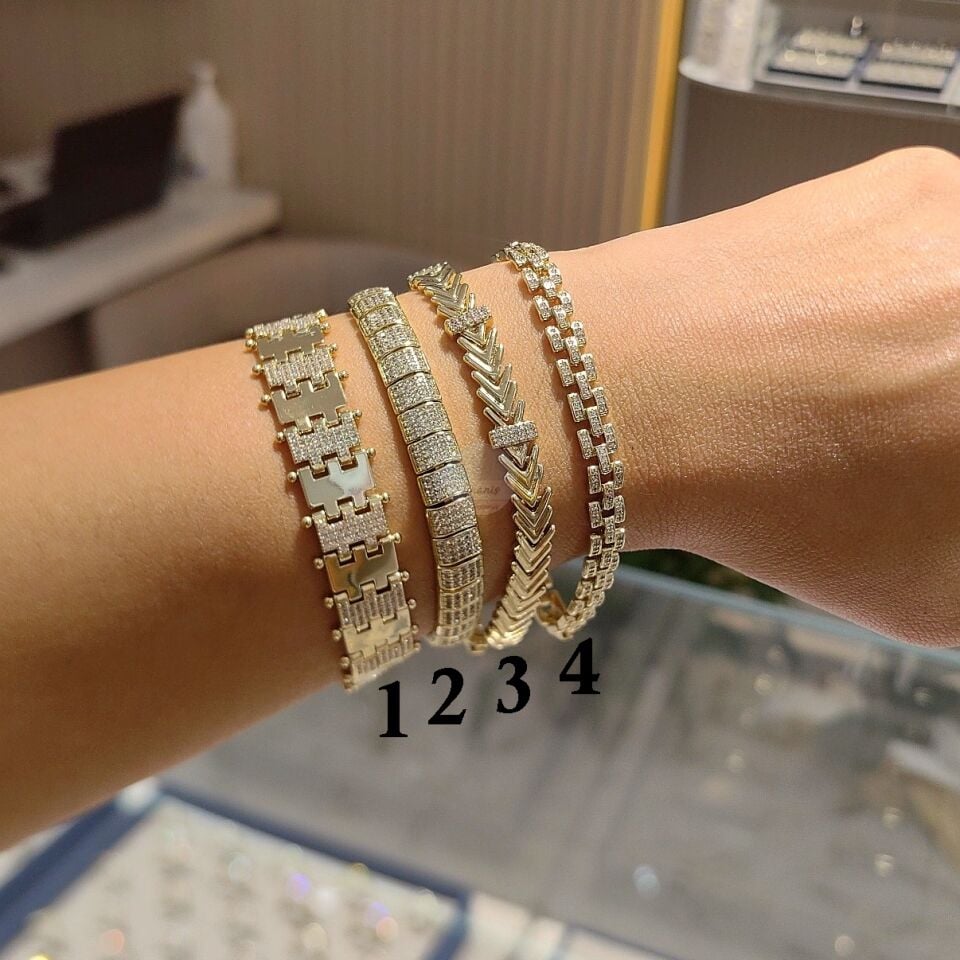 14K ALTIN KAPLAMA BİLEKLİKLER