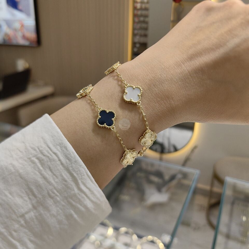 14K ALTIN KAPLAMA VN CLFF BİLEKLİKLER