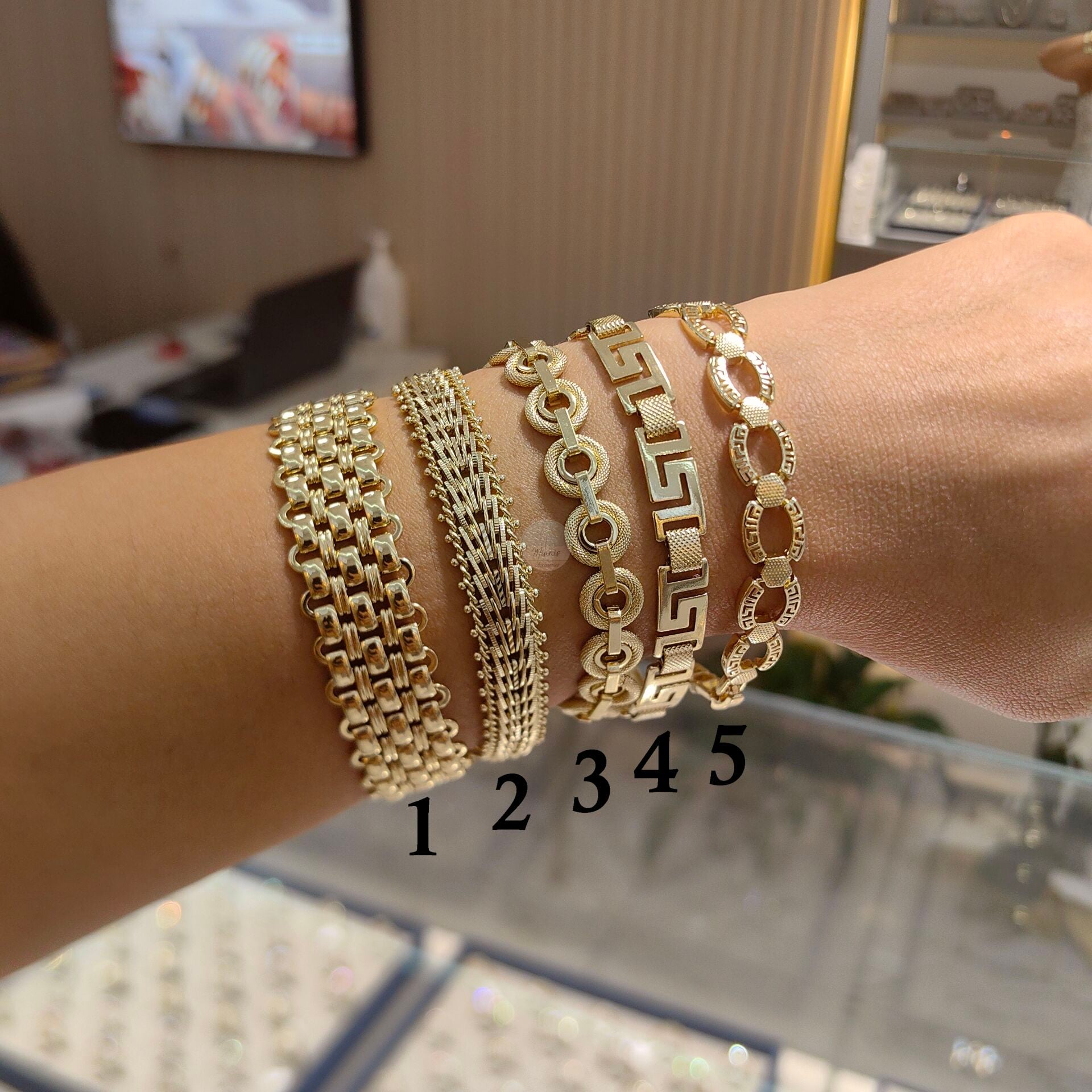 14K ALTIN KAPLAMA TAŞSIZ BİLEKLİKLER