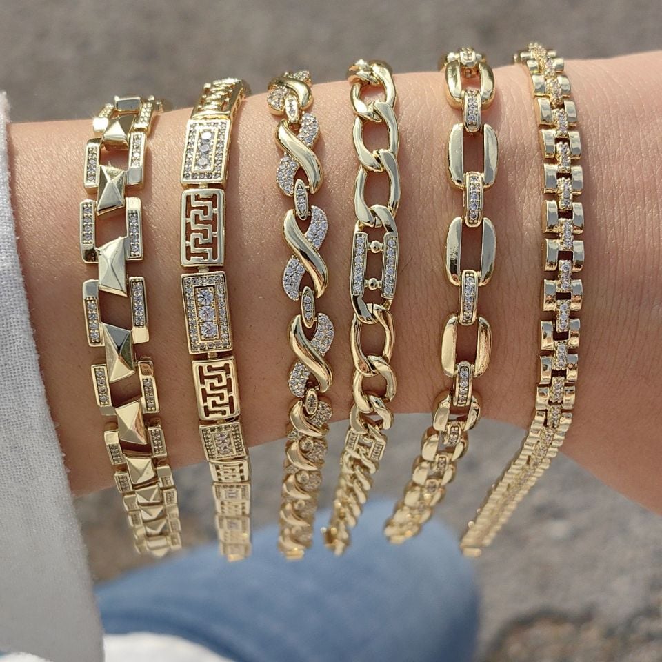 14K ALTIN KAPLAMA BİLEKLİKLER