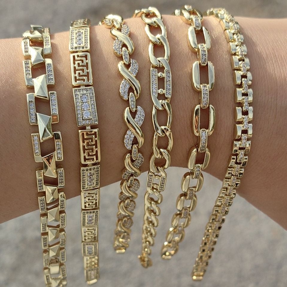 14K ALTIN KAPLAMA BİLEKLİKLER