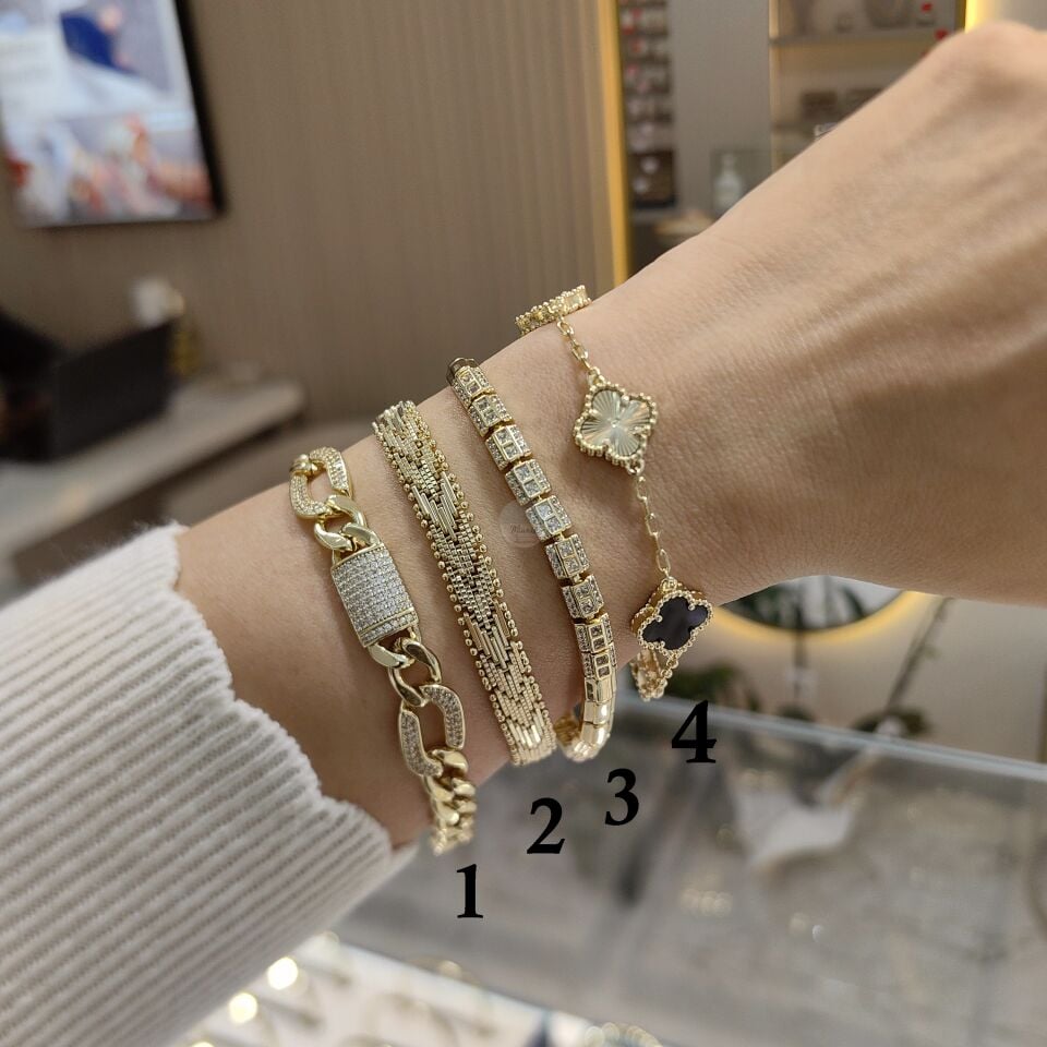 14K ALTIN KAPLAMA BİLEKLİKLER