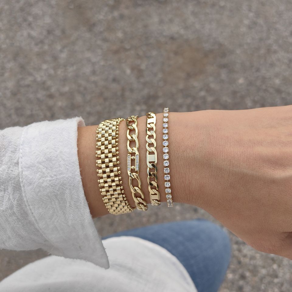 14K ALTIN KAPLAMA BİLEKLİKLER