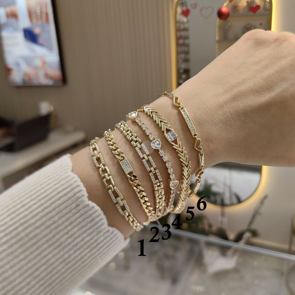 14K ALTIN KAPLAMA BİLEKLİKLER