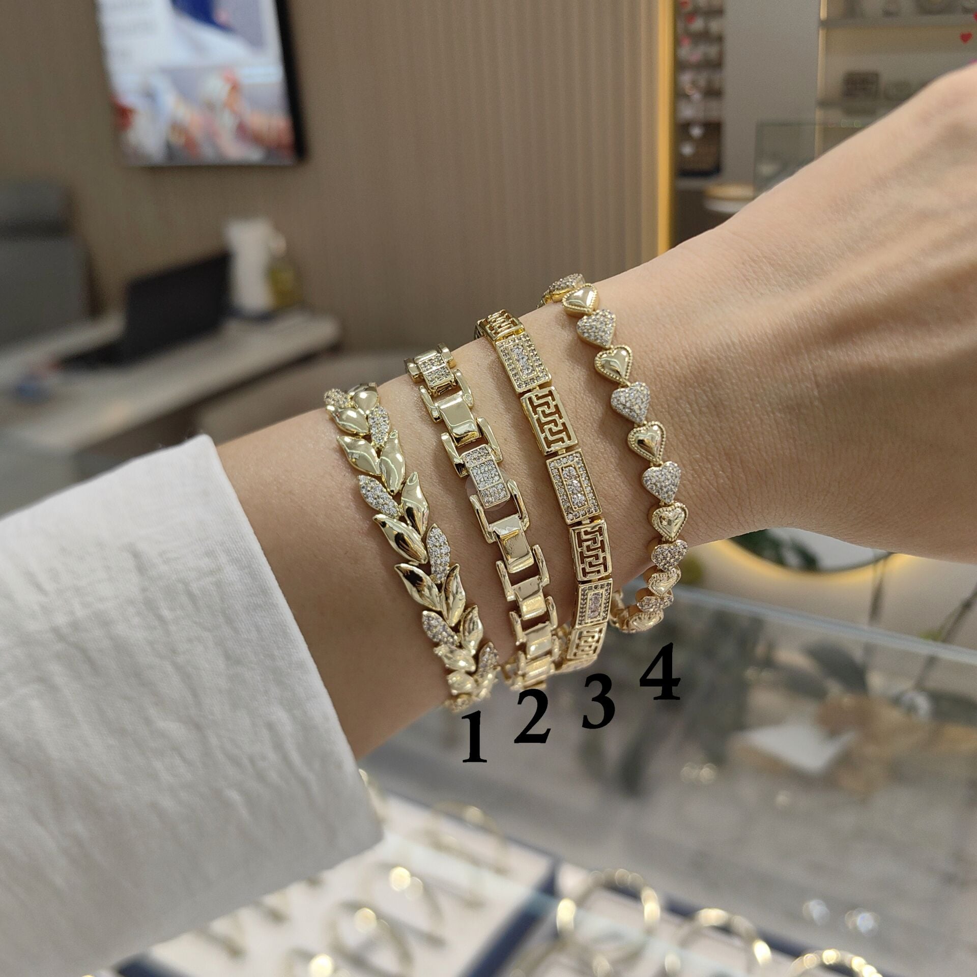 14K ALTIN KAPLAMA BEST BİLEKLİKLER