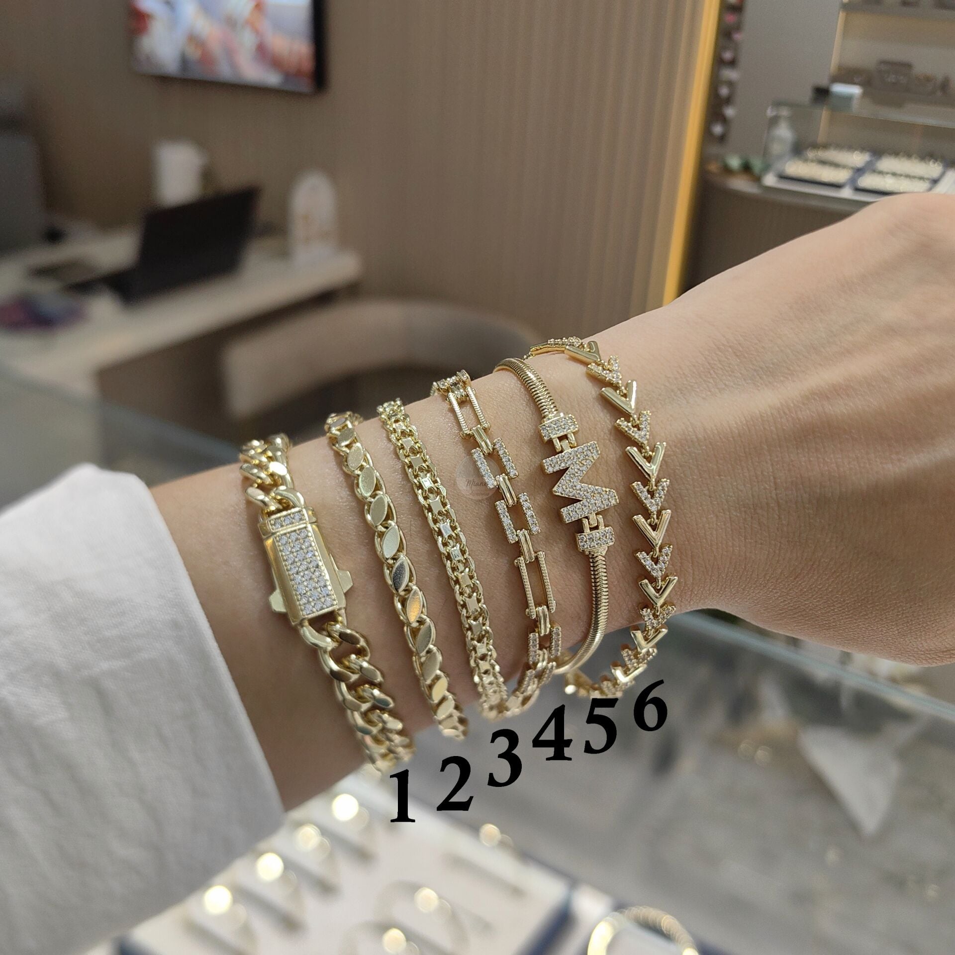 14K ALTIN KAPLAMA XIORA BİLEKLİKLER