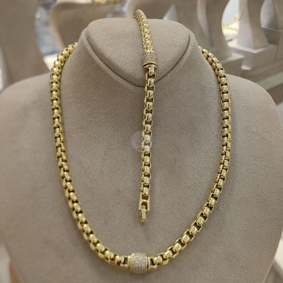 14K ALTIN KAPLAMA SET