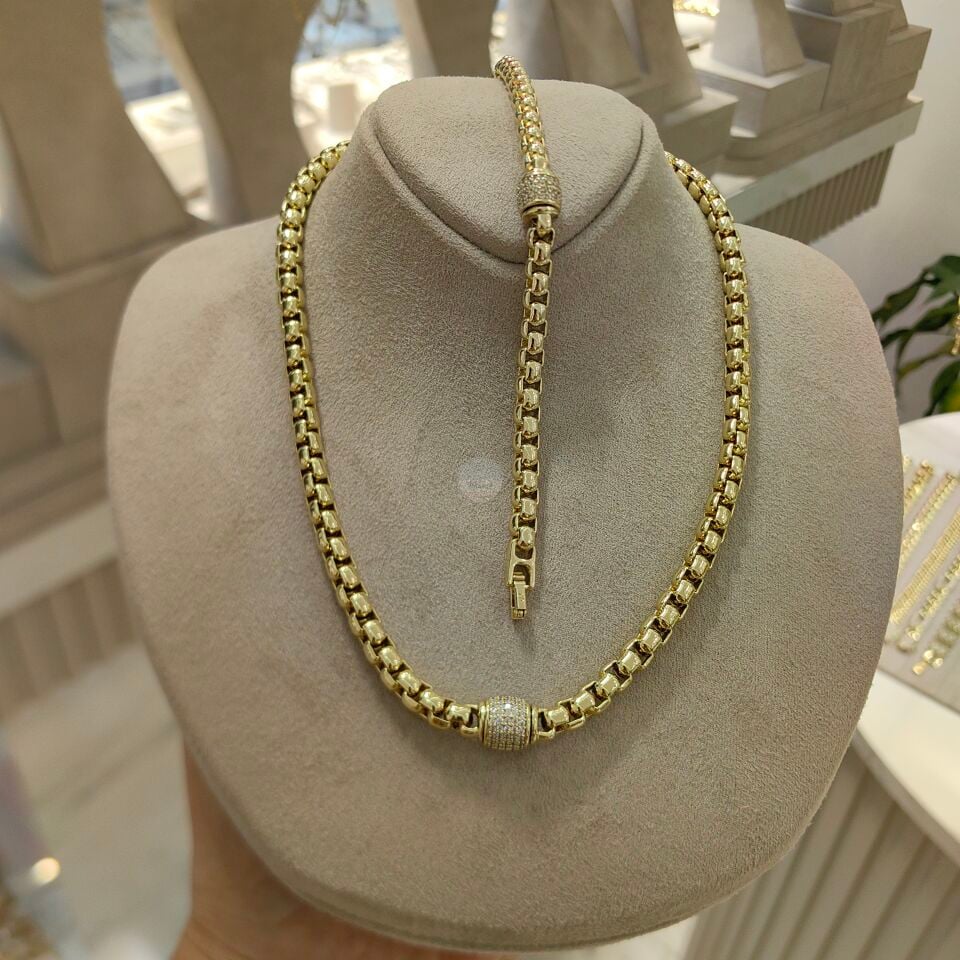 14K ALTIN KAPLAMA SET