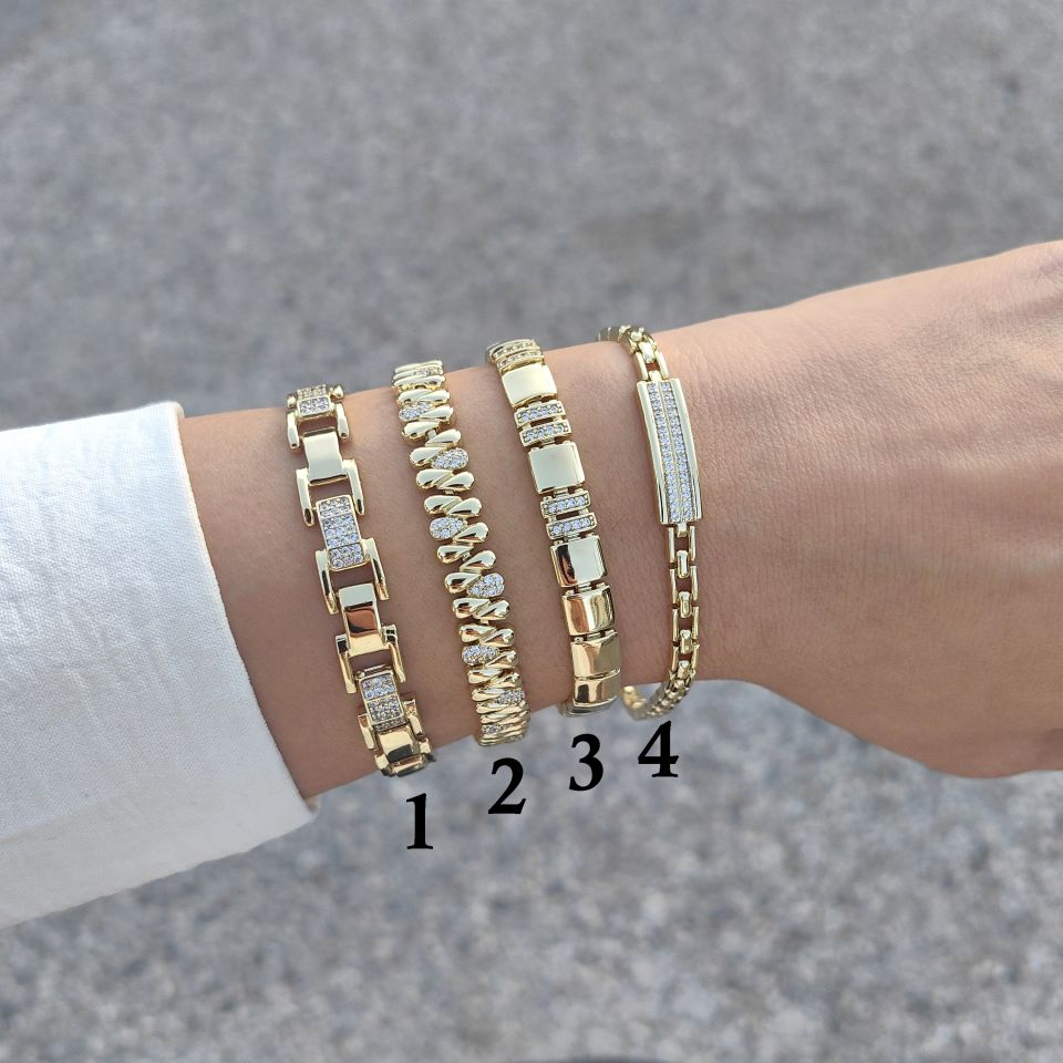 14K ALTIN KAPLAMA BİLEKLİKLER